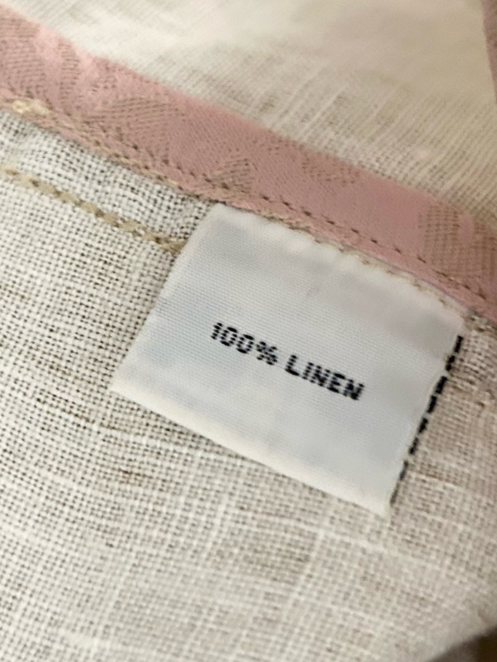Willow Small 100% Linen Light Tan Utility Button Jacket - Picture 5 of 6